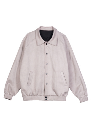 Suede Jacket Autumn and Winter Button Baseball Uniform Loose Jacket Men - Image 4