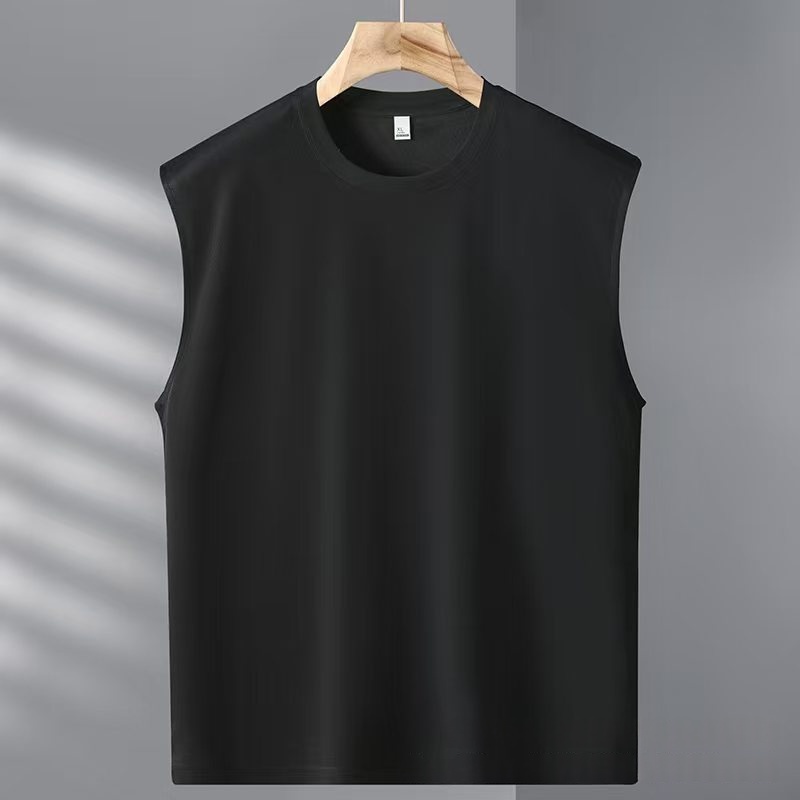 Solid-color Vest Sleeveless Cotton T-shirt - Image 3