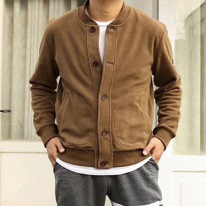 Autumn Winter Retro Double-sided Polar Fleece Jacket Men - Image 6