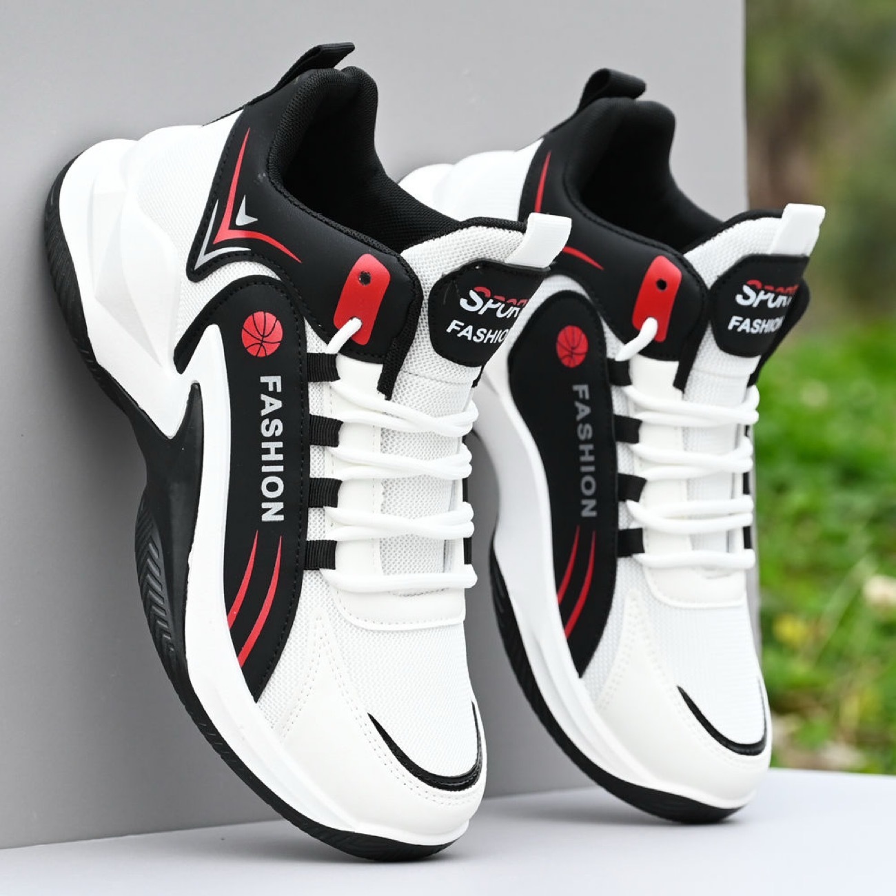 High Top Trendy Mesh Breathable Athletic All Matching Non Slip Running Shoes For Students - Image 4