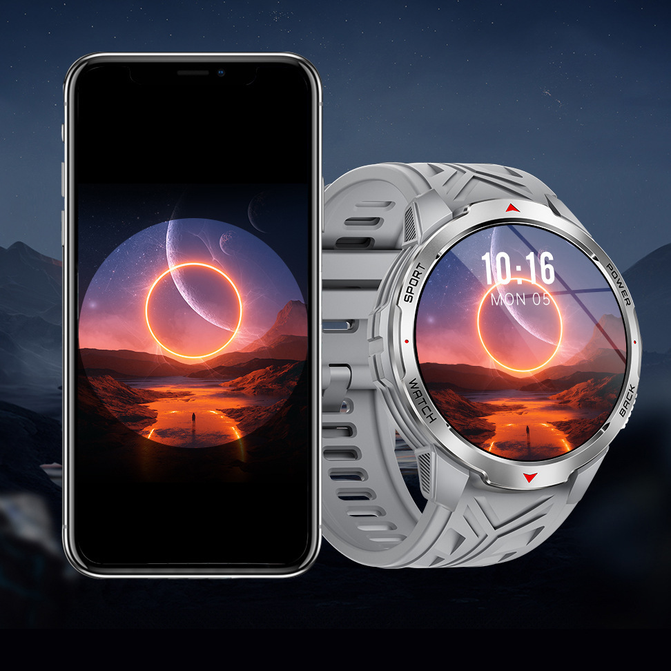 Smart Watch Compass Flashlight Large Battery Sports Record - Image 3