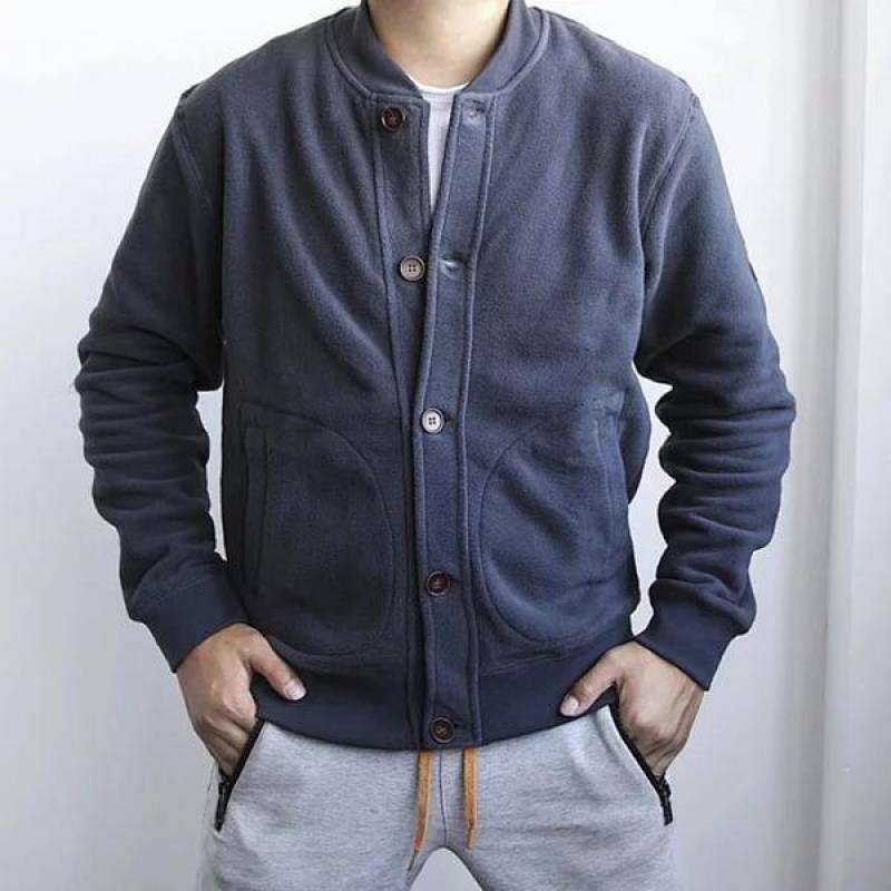 Autumn Winter Retro Double-sided Polar Fleece Jacket Men - Image 4