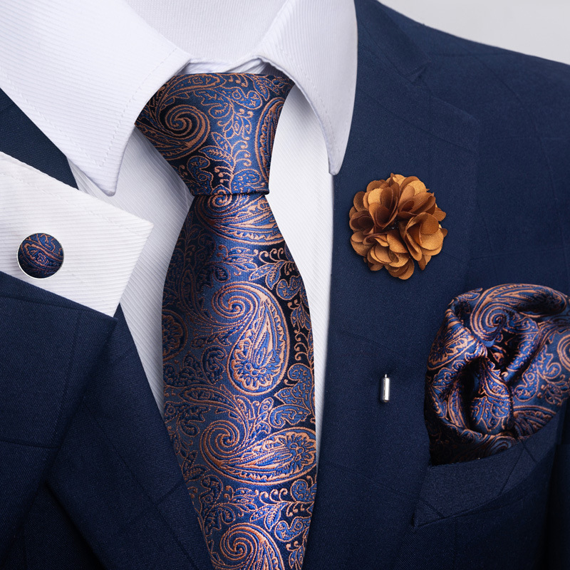 Men's Tie Suit Pocket Square Combo 8 - Image 4