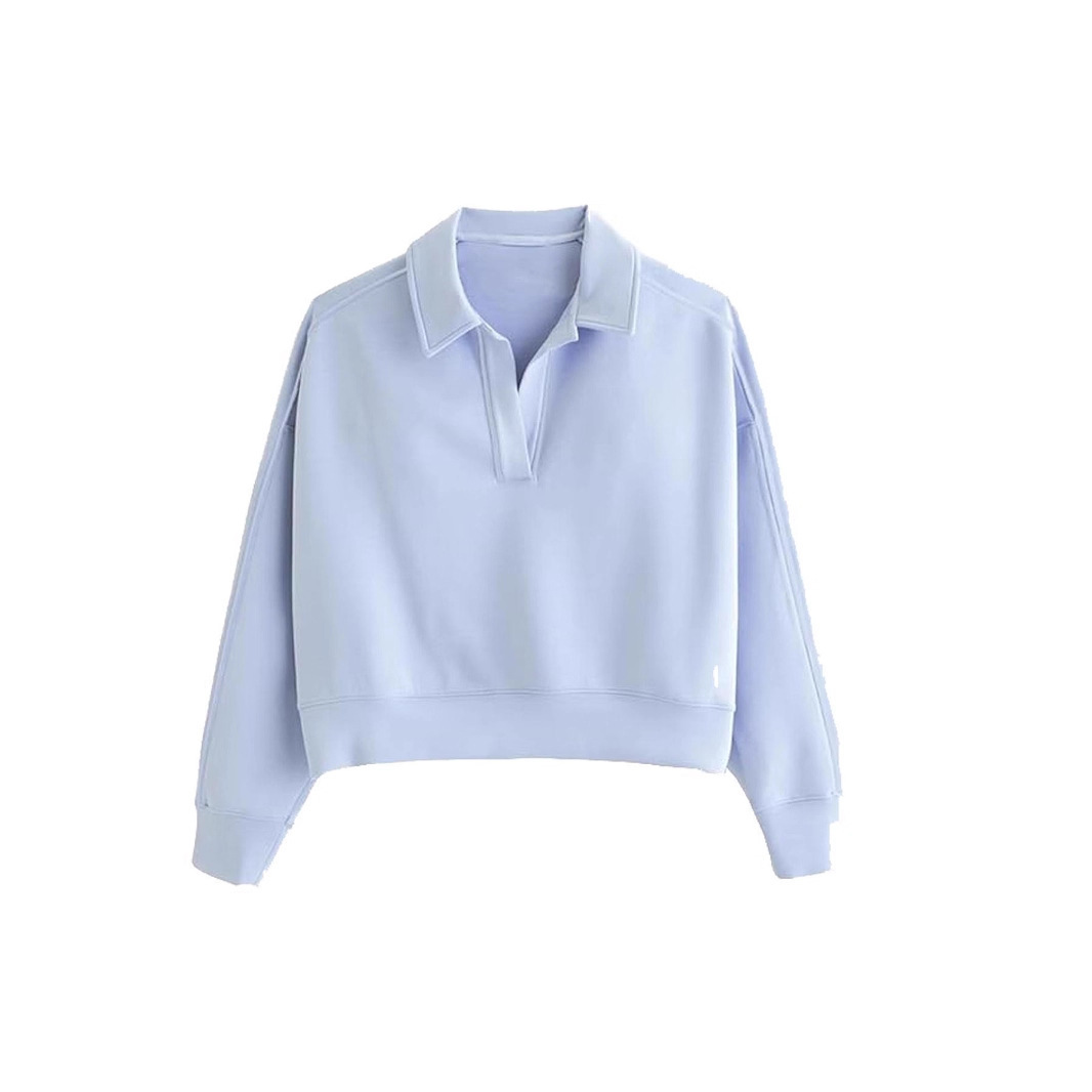 V-neck Pullover Long Sleeve Women's Clothing Fashion Casual Exercise - Image 4