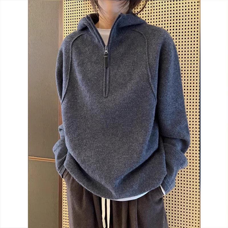 Women's American-style Double-sided Coral Fleece Hoodie - Image 7