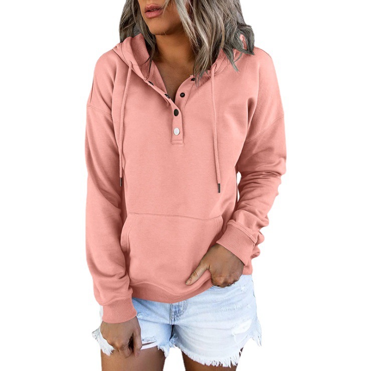 Loose-fitting Casual Long-sleeve Hoodie With A Drawstring And Pockets - Image 5