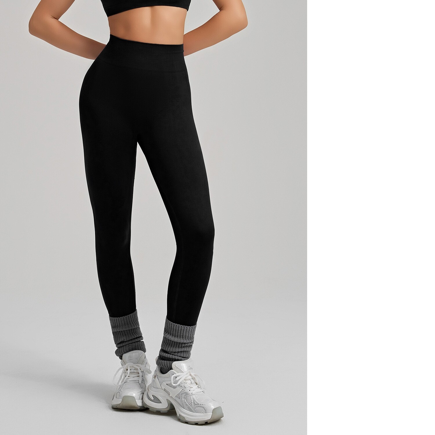 High-Elastic Seamless Knit Yoga Pants For Women, Peach Hip Lifting Workout Leggings For Training, Fitness & Running, Summer Style - Image 9