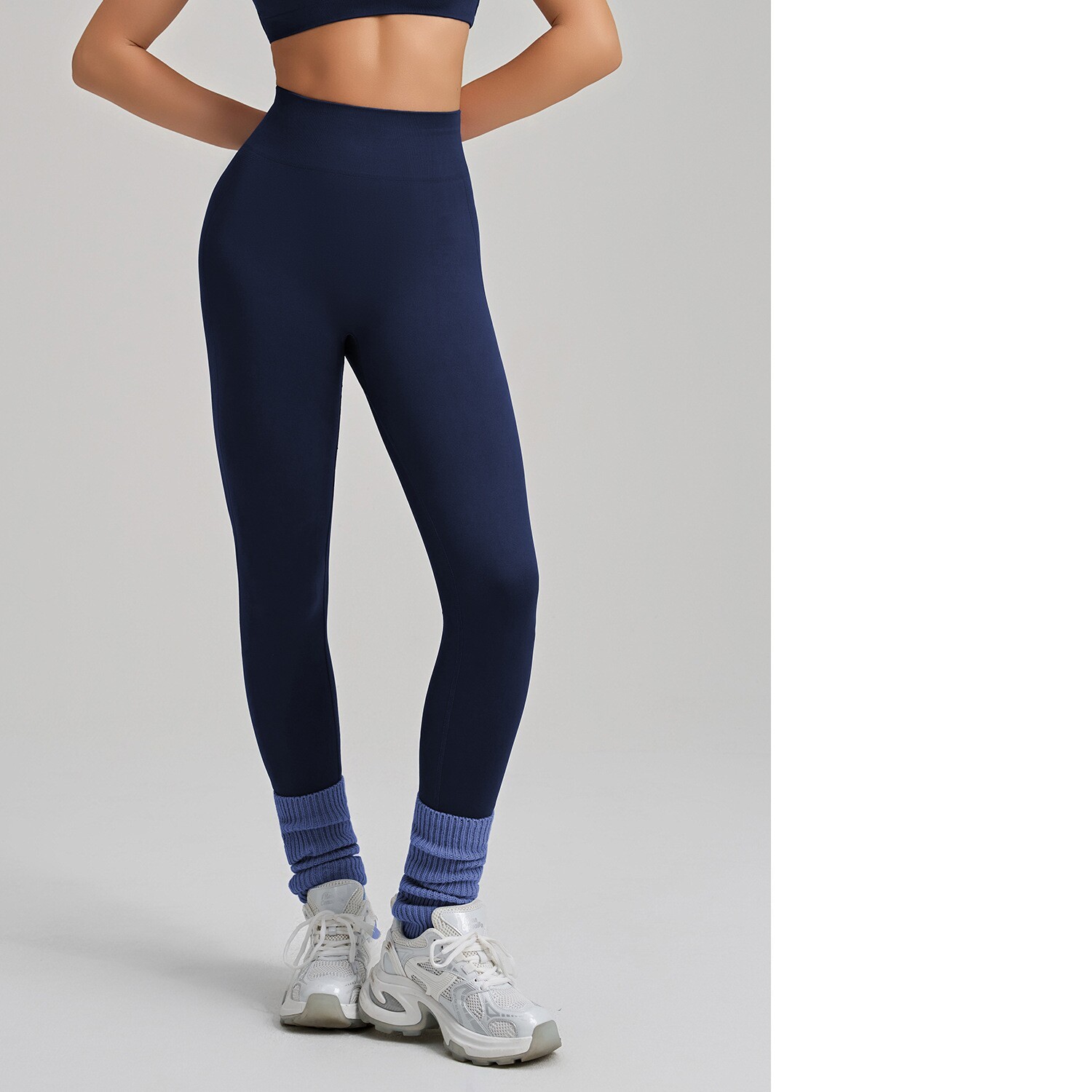 High-Elastic Seamless Knit Yoga Pants For Women, Peach Hip Lifting Workout Leggings For Training, Fitness & Running, Summer Style - Image 7