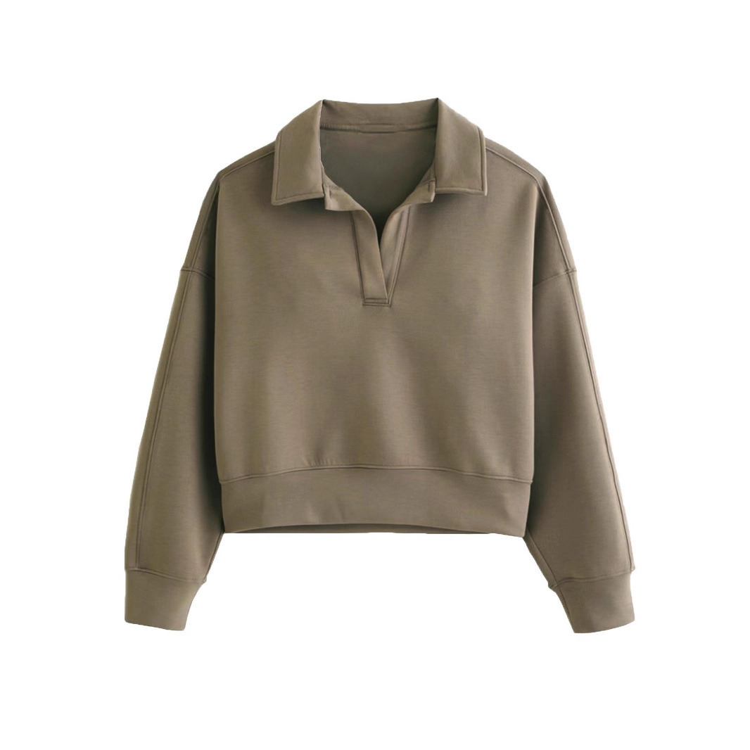 V-neck Pullover Long Sleeve Women's Clothing Fashion Casual Exercise - Image 5