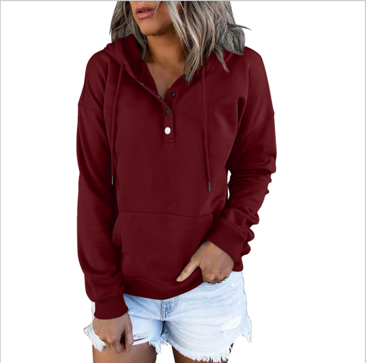 Loose-fitting Casual Long-sleeve Hoodie With A Drawstring And Pockets - Image 7