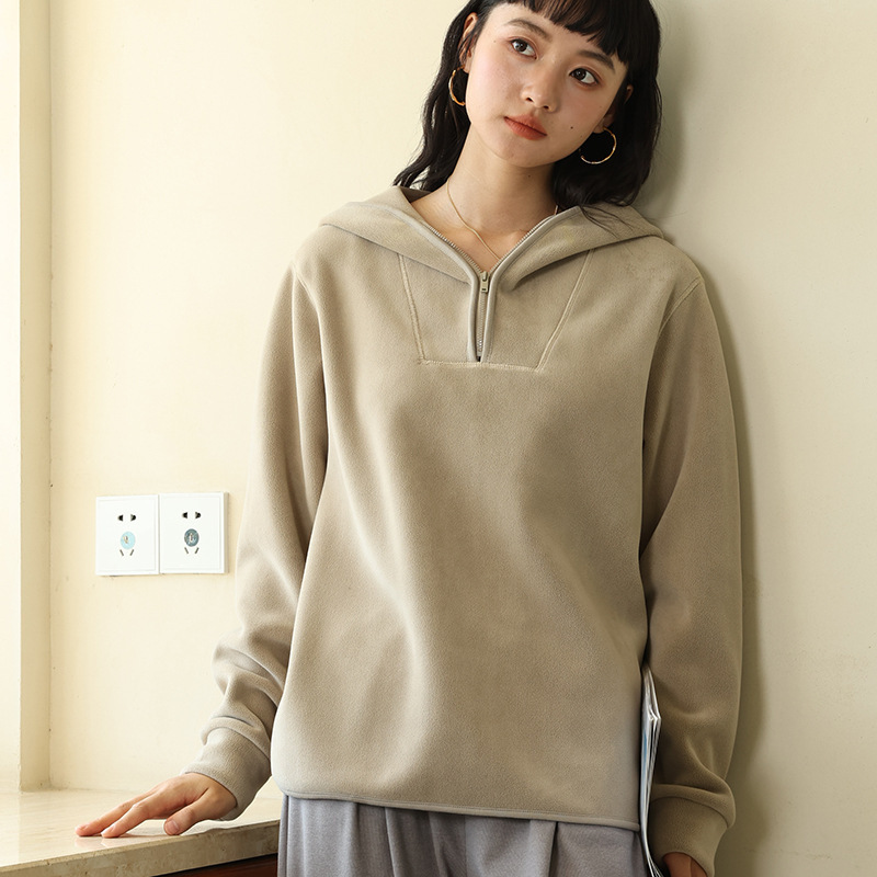Hooded Loose Thickened Outer Wear Casual Top - Image 7