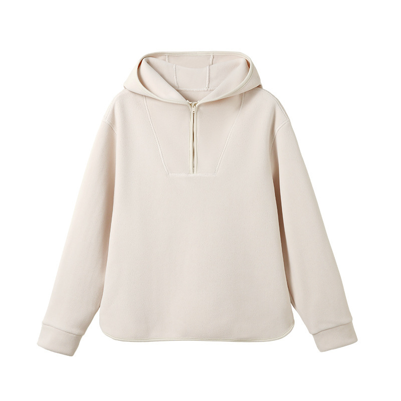 Hooded Loose Thickened Outer Wear Casual Top - Image 5
