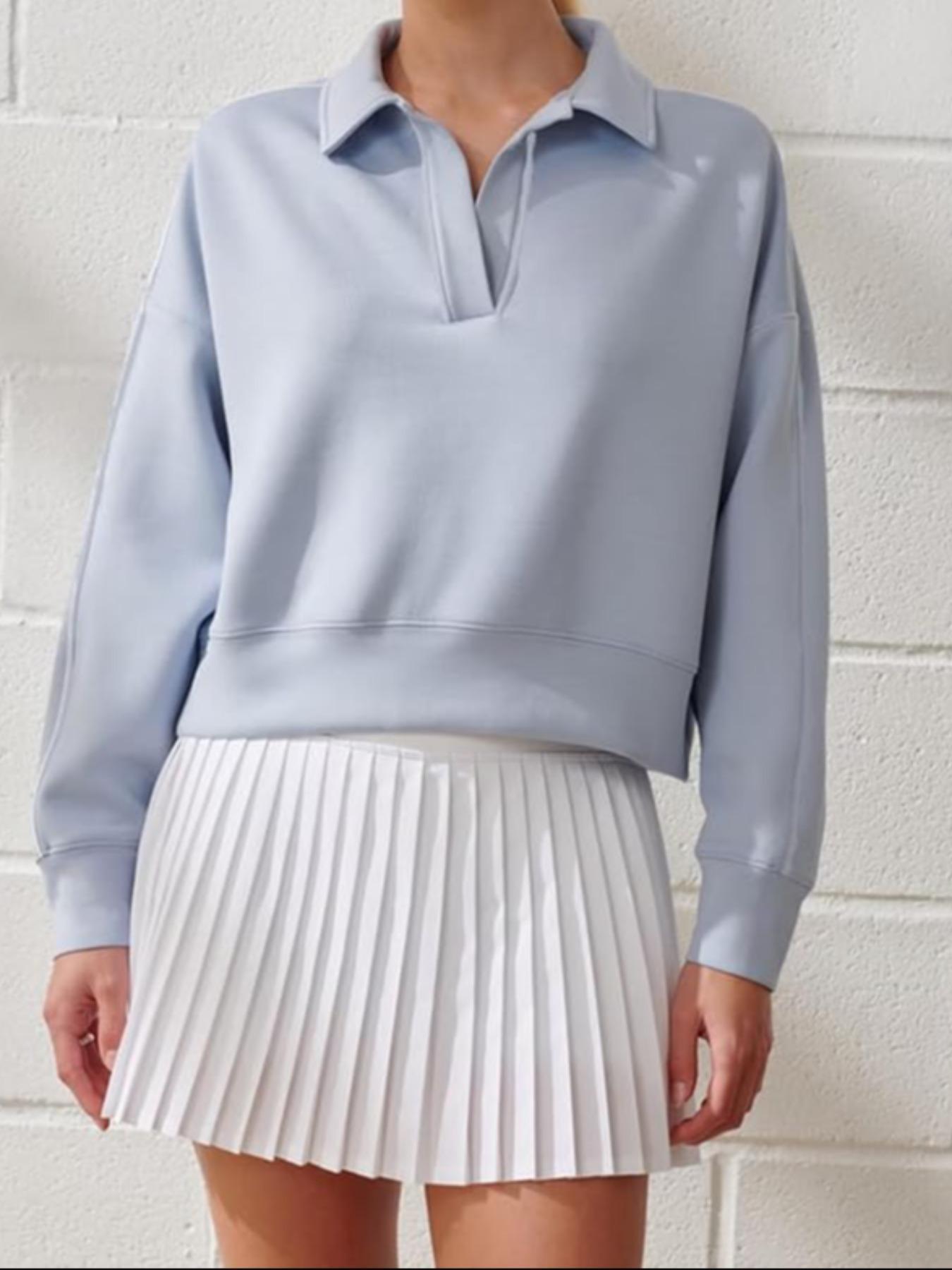V-neck Pullover Long Sleeve Women's Clothing Fashion Casual Exercise - Image 7