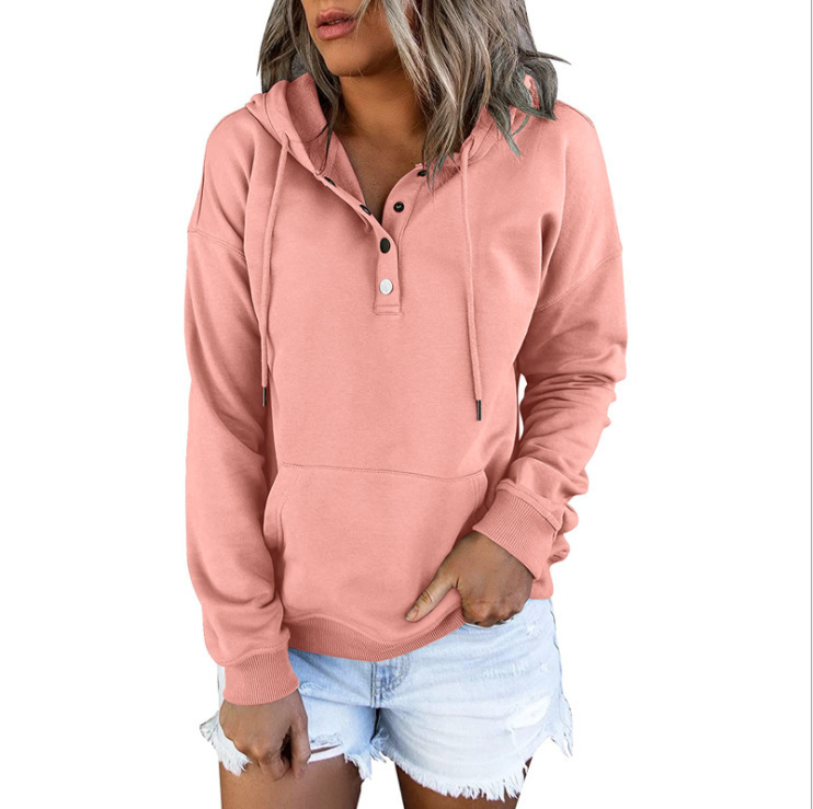 Loose-fitting Casual Long-sleeve Hoodie With A Drawstring And Pockets - Image 6