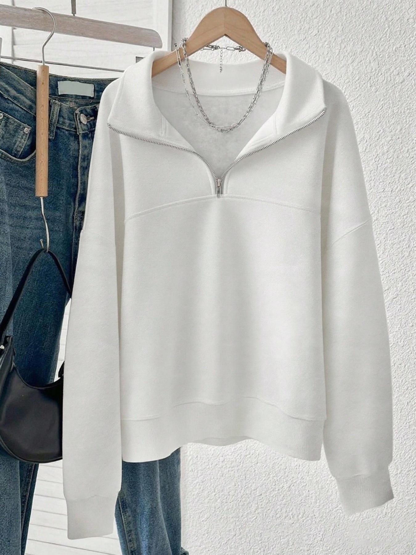 Spring And Autumn New Zipper Sweater - Image 7