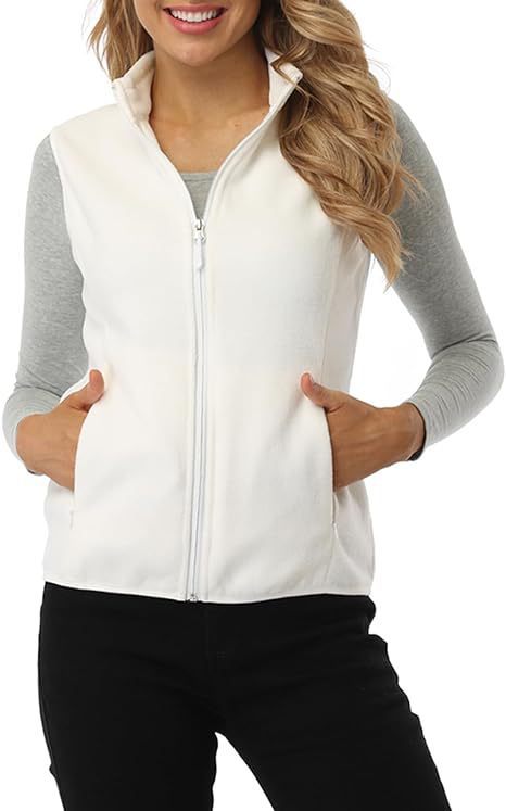 Womens Fleece Vest Soft Sleeveless Jacket - Image 9