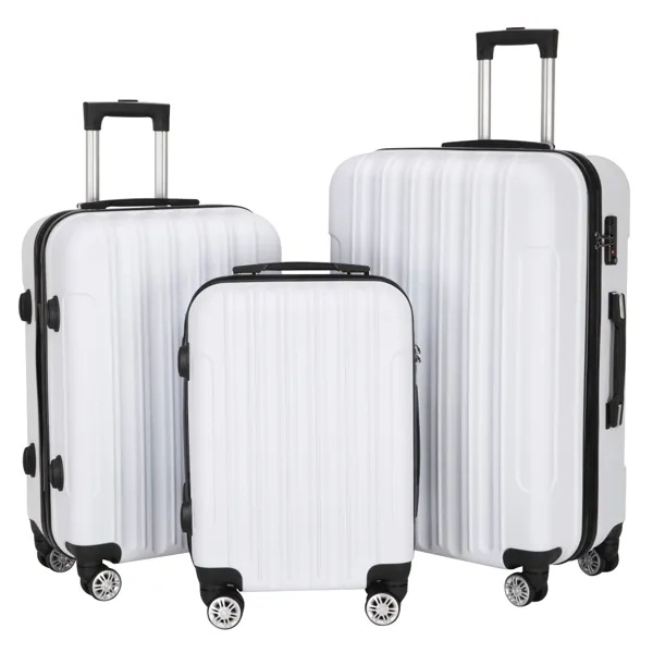 3-in-1 Multifunctional Large Capacity Traveling Storage Suitcase White - Image 5