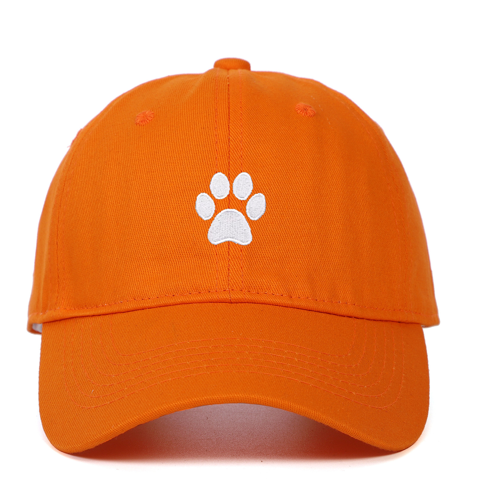 Cotton Soft Top Dog's Paw Embroidered Baseball Cap - Image 5