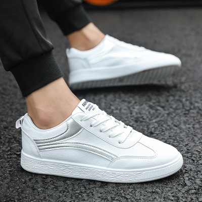 Casual Color Matching Men's Shoes All-Match White Shoes - Image 9