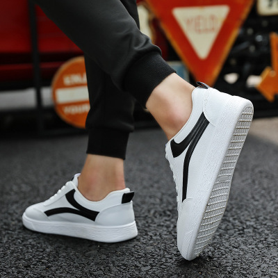 Casual Color Matching Men's Shoes All-Match White Shoes - Image 7