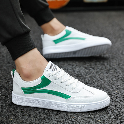 Casual Color Matching Men's Shoes All-Match White Shoes - Image 2
