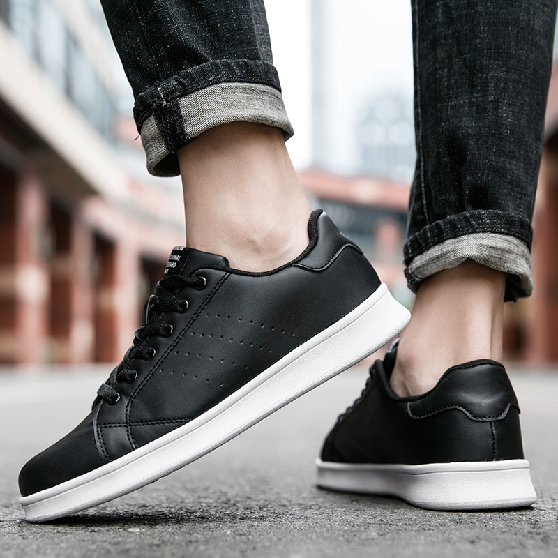 Fashion Sneakers Men's Breathable Sports Casual Shoes Round Toe Low Top Sneakers - Image 3