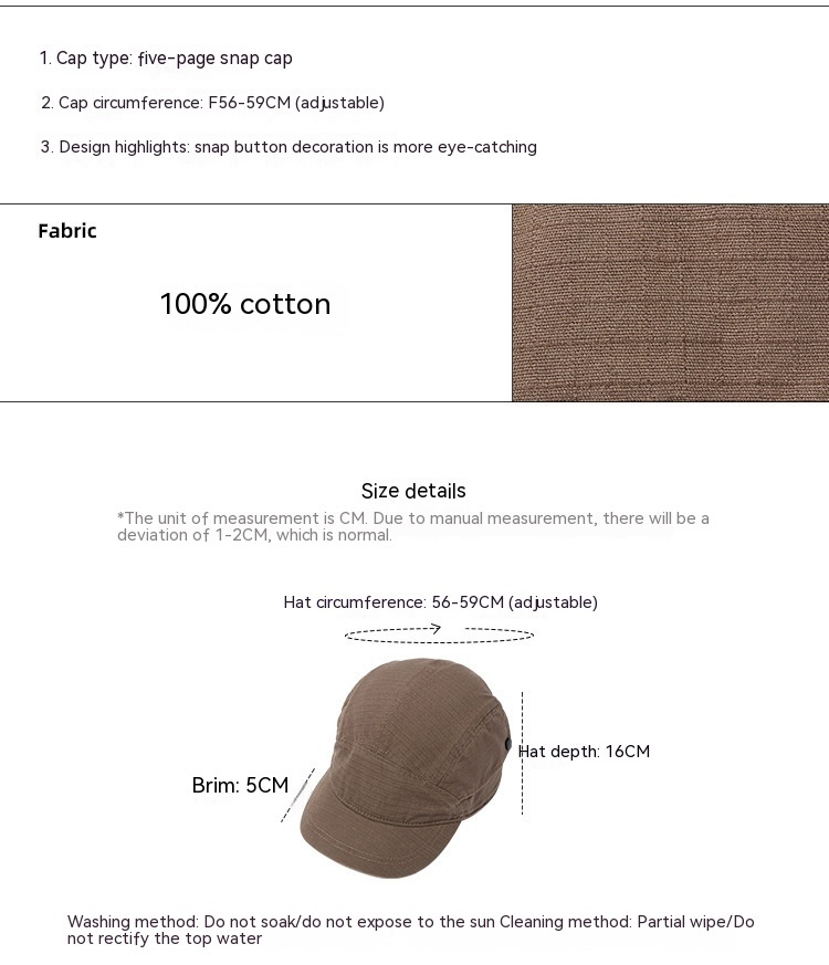 Retro Function Short-brimmed Hat Men And Women - Image 2