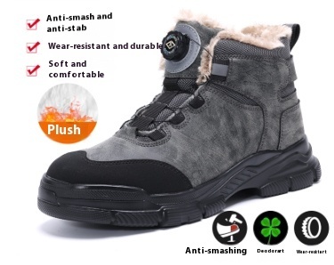 High Top Safety Shoes For Men All Seasons Anti-smash And Anti-puncture - Image 6