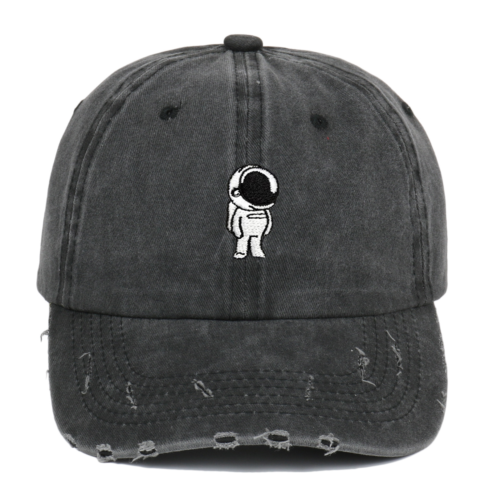 Spaceman Washed-out Vintage Distressed Baseball Cap - Image 5