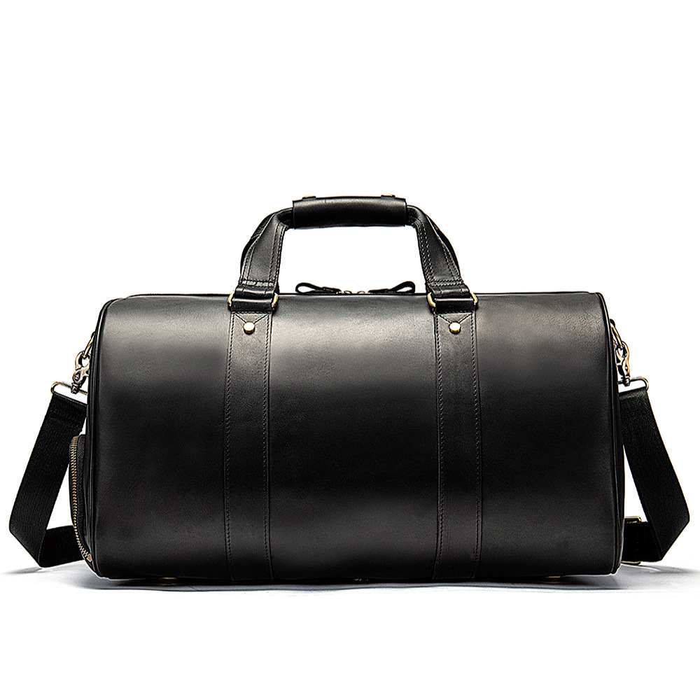 Vintage Crazy Horse Leather Men's Travel Bag - Image 2