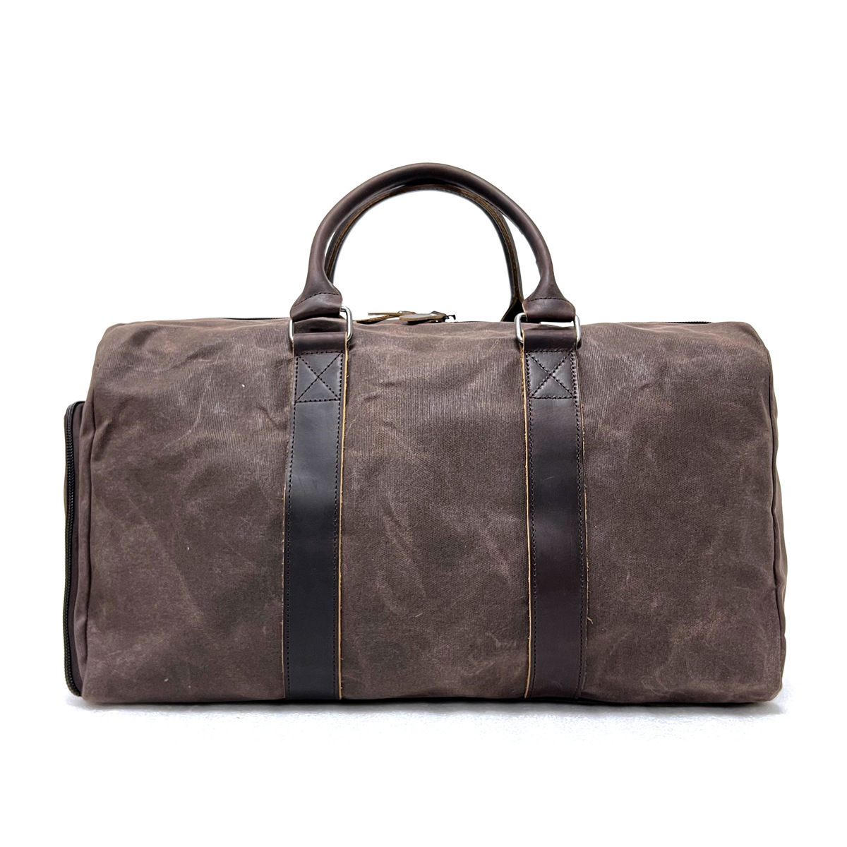 Men's One-shoulder Portable Training Dry Wet Separation Swimming Large Capacity Canvas Luggage Travel Bag - Image 4