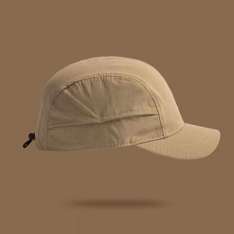 The New Men's And Women's Universal Quick-drying Lightweight Fabric With Drawstring Ventilation And Sun Protection Short Brim Baseball Cap Is Suitable For Daily Outdoor Outings.