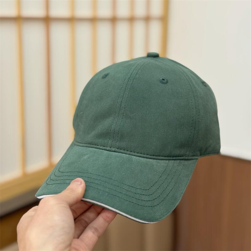 Korean-style Mens Hat, Japanese-style Minimalist Versatile Solid-color Baseball Cap - Image 3