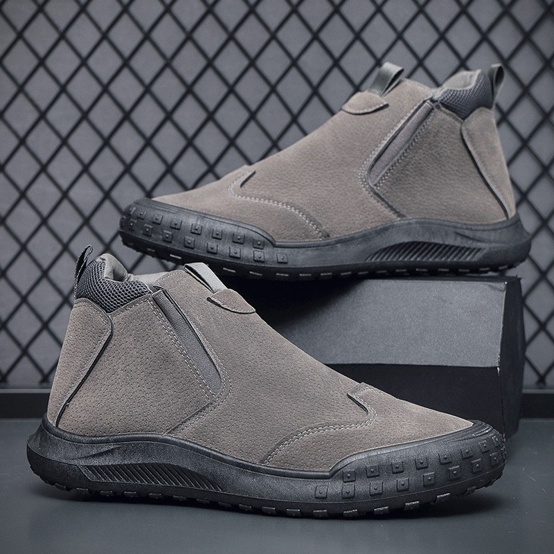 New Side Zipper Men's Waterproof Work Shoes - Image 2