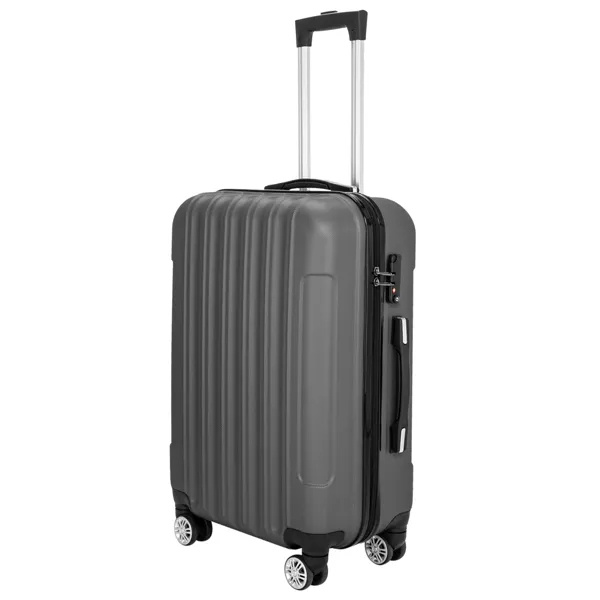 3-in-1 Multifunctional Large Capacity Traveling Storage Suitcase Luggage Set Dark Gray - Image 6