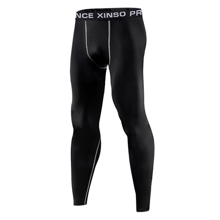 Men's Skinny Sports Bottoming High Elastic Quick Dry Fitness Pants - Image 5