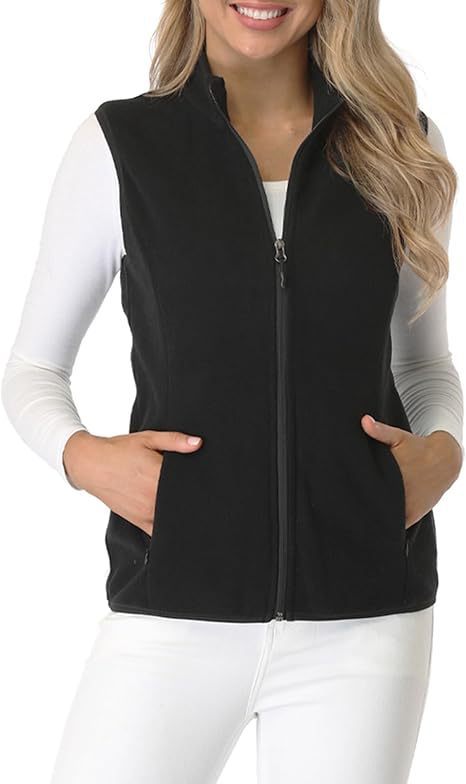 Womens Fleece Vest Soft Sleeveless Jacket - Image 4
