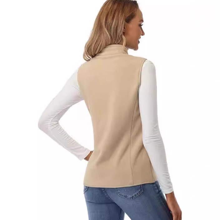 Womens Fleece Vest Soft Sleeveless Jacket - Image 8