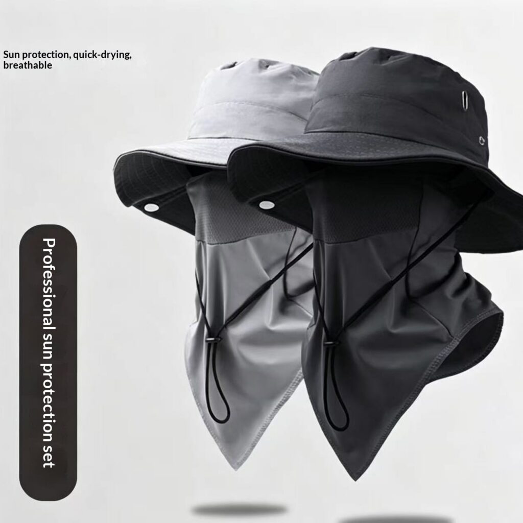 Hiking And Mountaineering Sun-Protection Hat Two-Piece Set