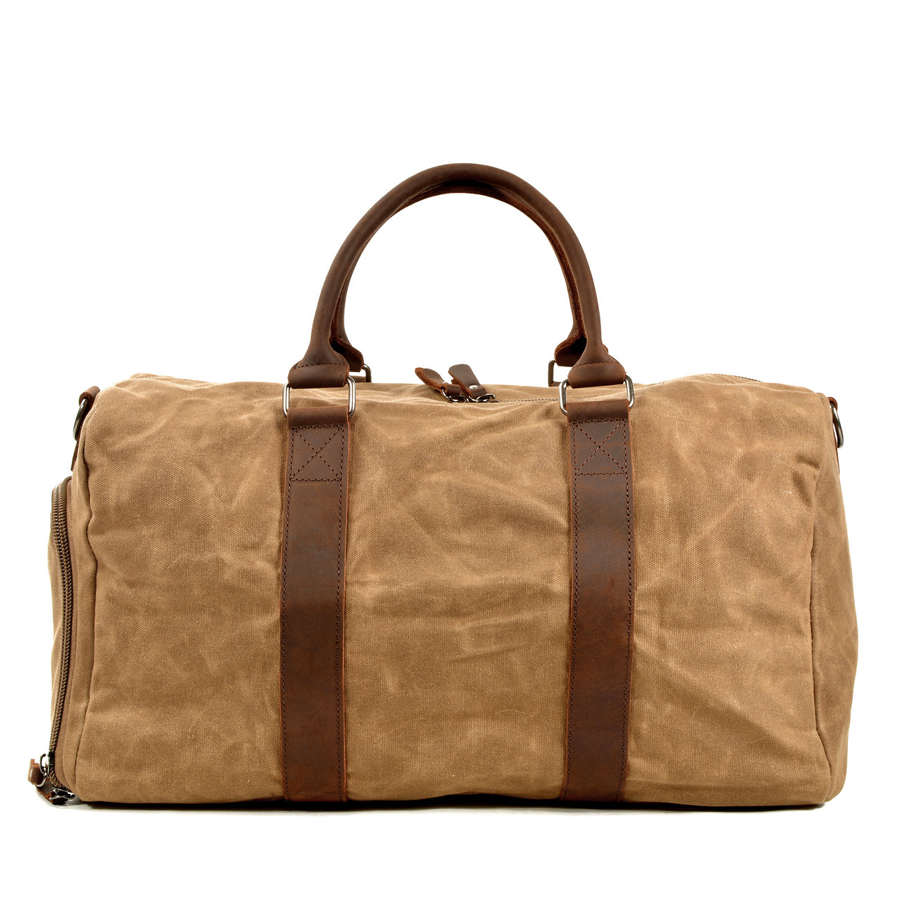 Men's One-shoulder Portable Training Dry Wet Separation Swimming Large Capacity Canvas Luggage Travel Bag - Image 7