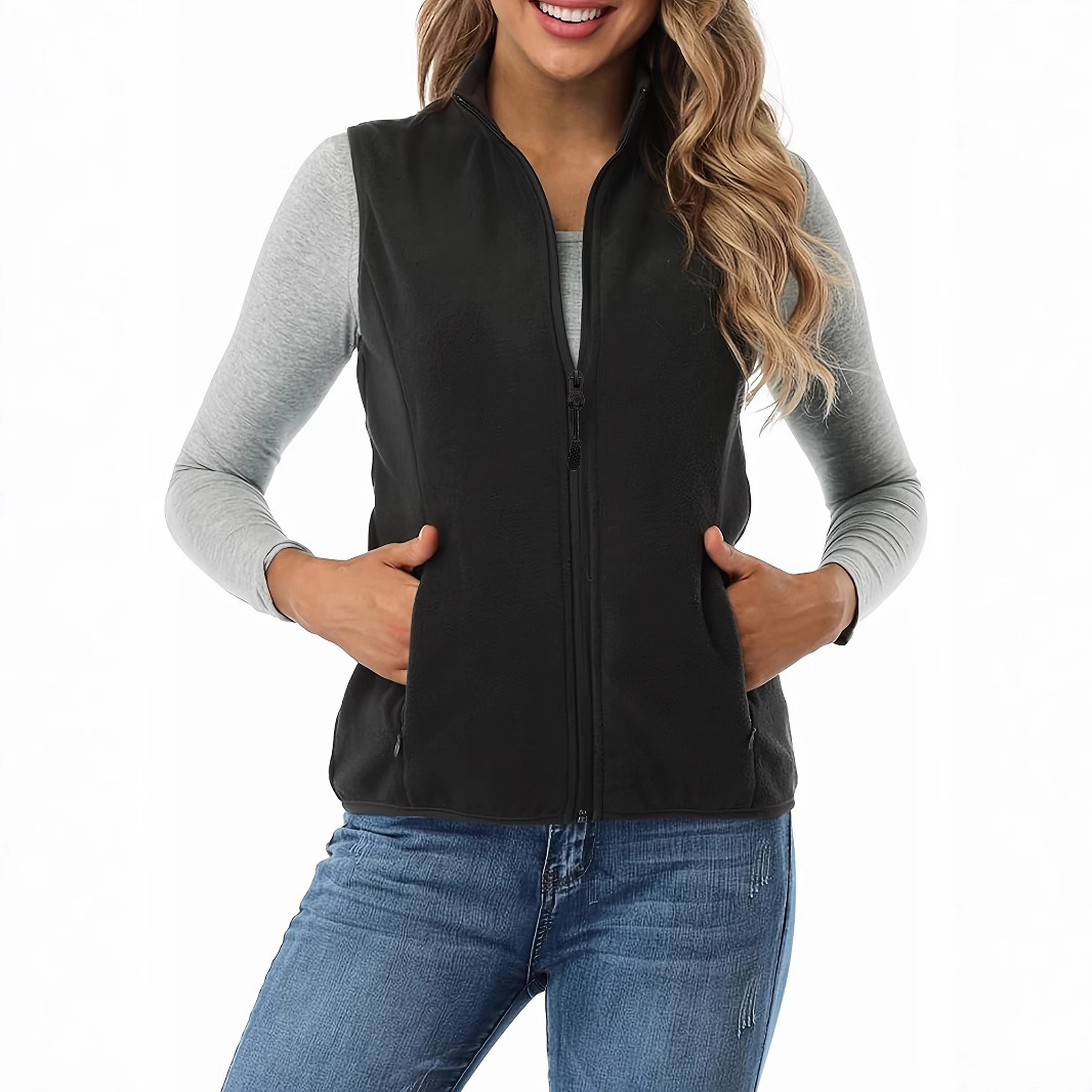 Womens Fleece Vest Soft Sleeveless Jacket - Image 7