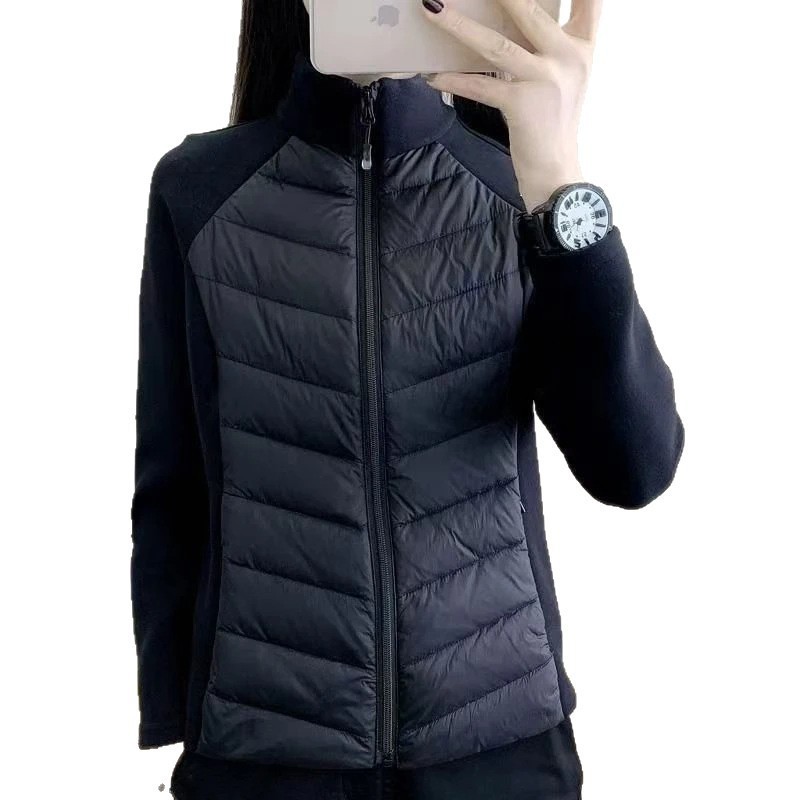 Inner-layer Yoga Turtleneck Autumn Edition Slim-fit Fashionable Warm Patchwork Thick Coat - Image 4