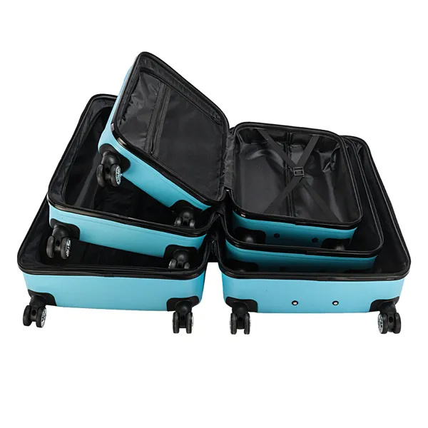 3-in-1 Multifunctional Large Capacity Traveling Storage Suitcase Blue - Image 6