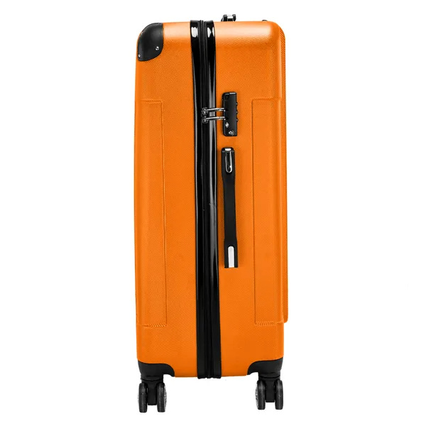 3-in-1 Portable ABS Trolley Case 20inch 24inch 28inch Orange - Image 7