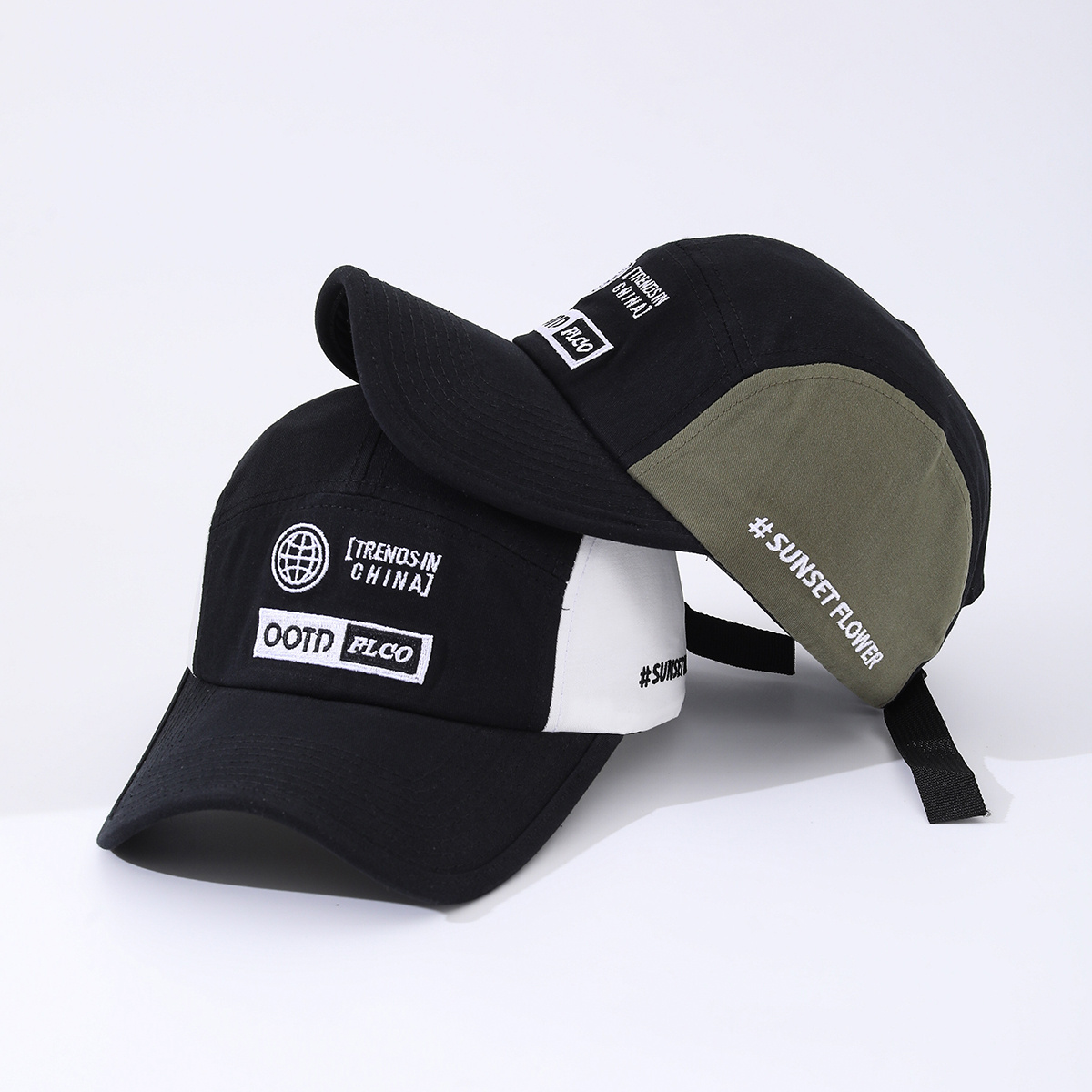 Men's Embroidered Icon Patchwork Letter Adjustable All-purpose Fashionable Baseball Cap Suitable For Outdoor Sun Protection, Hiking, Trekking And Fishing. - Image 3