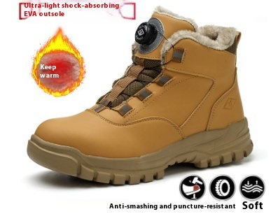 High Top Safety Shoes For Men All Seasons Anti-smash And Anti-puncture - Image 2