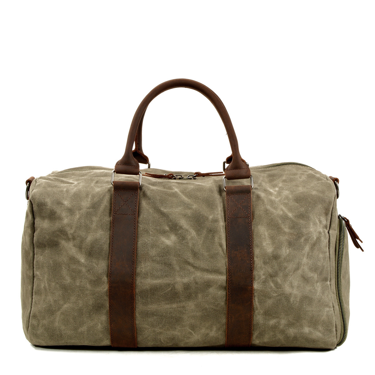 Men's One-shoulder Portable Training Dry Wet Separation Swimming Large Capacity Canvas Luggage Travel Bag - Image 8