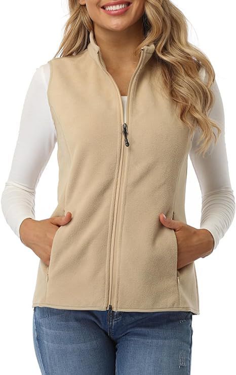 Womens Fleece Vest Soft Sleeveless Jacket - Image 3