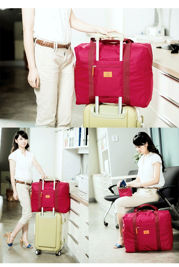 Folding Travel Buggy Bag Unisex Jacquard Bag Clothes Bag - Image 6