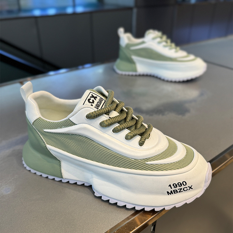 Spring And Summer Argan Running Sneaker Teenagers High-grade Fashion Brand Thick Bottom Increased - Image 2